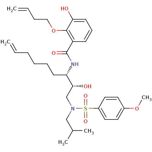 Chemical structure of BindingDB Monomer ID 9263