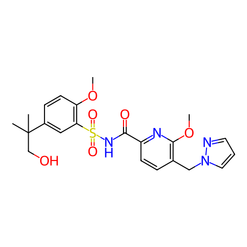 Chemical structure of BindingDB Monomer ID 736542