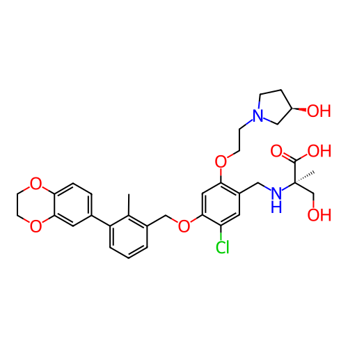 Chemical structure of BindingDB Monomer ID 758327