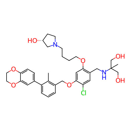 Chemical structure of BindingDB Monomer ID 758332